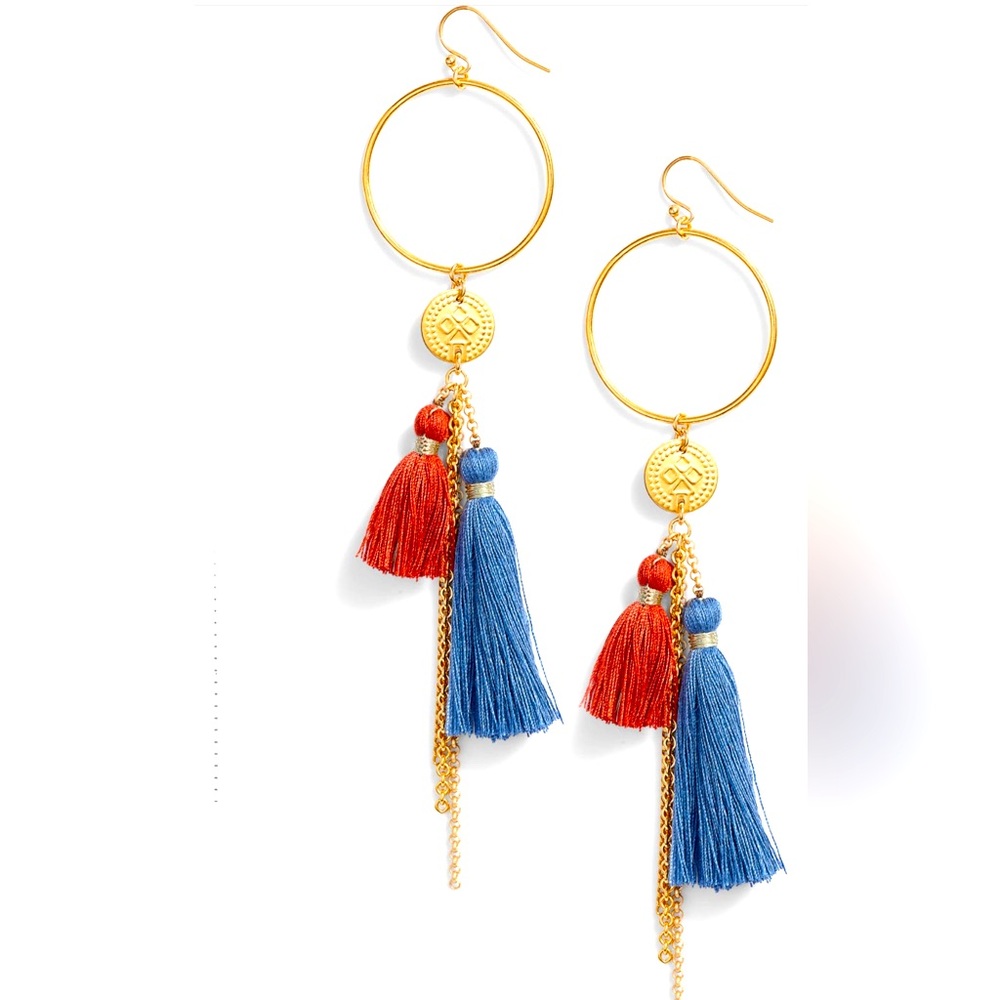 Chan Luu Hoop & Tassel earrings